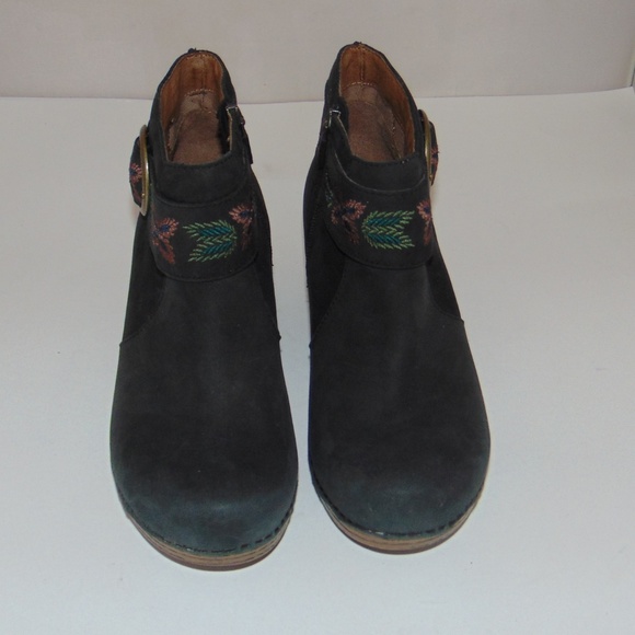 DANSKO Mina Bootie Embroidered Strap Nubuck 37 - Picture 6 of 8